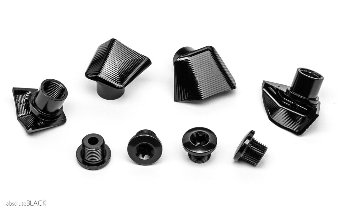 ROAD BOLT COVERS | Ultegra 8000 covers + bolts BLACK